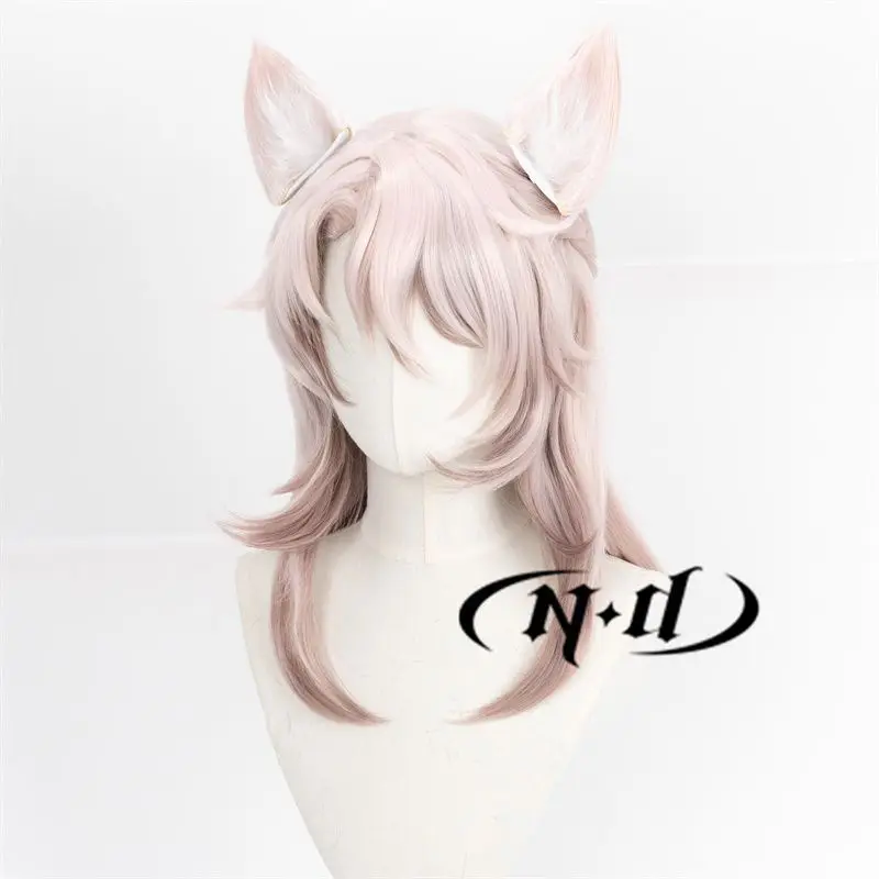 Bhvr スターレール Jiaoqiu コスプレウィッグ 模擬頭皮、編み込みヘアスタイル、本体付き