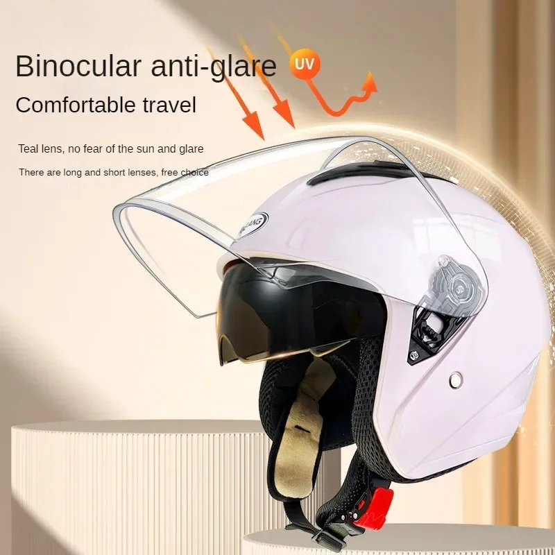 Outdoor Winter Electric Bike Helmet Adult Men and Women All Season Universal Sun Protection Motorcycle Riding Safety Helmet