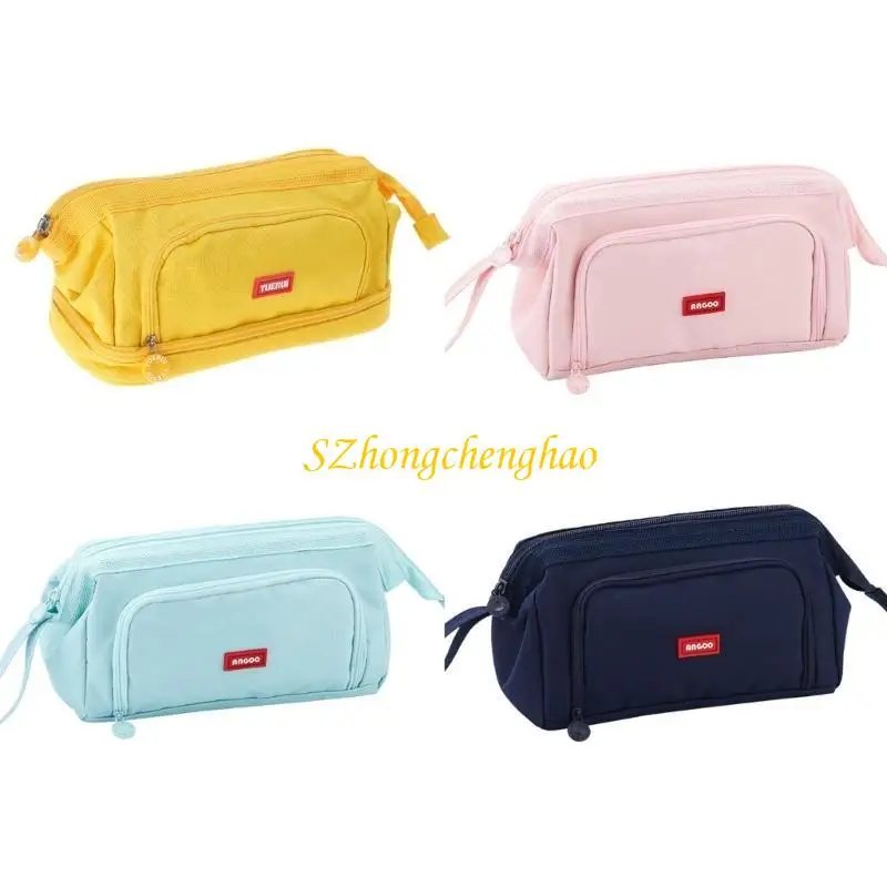 Crayon crayon Pouche à crayon, multifonction à capacité claire crayon papeterie 601d