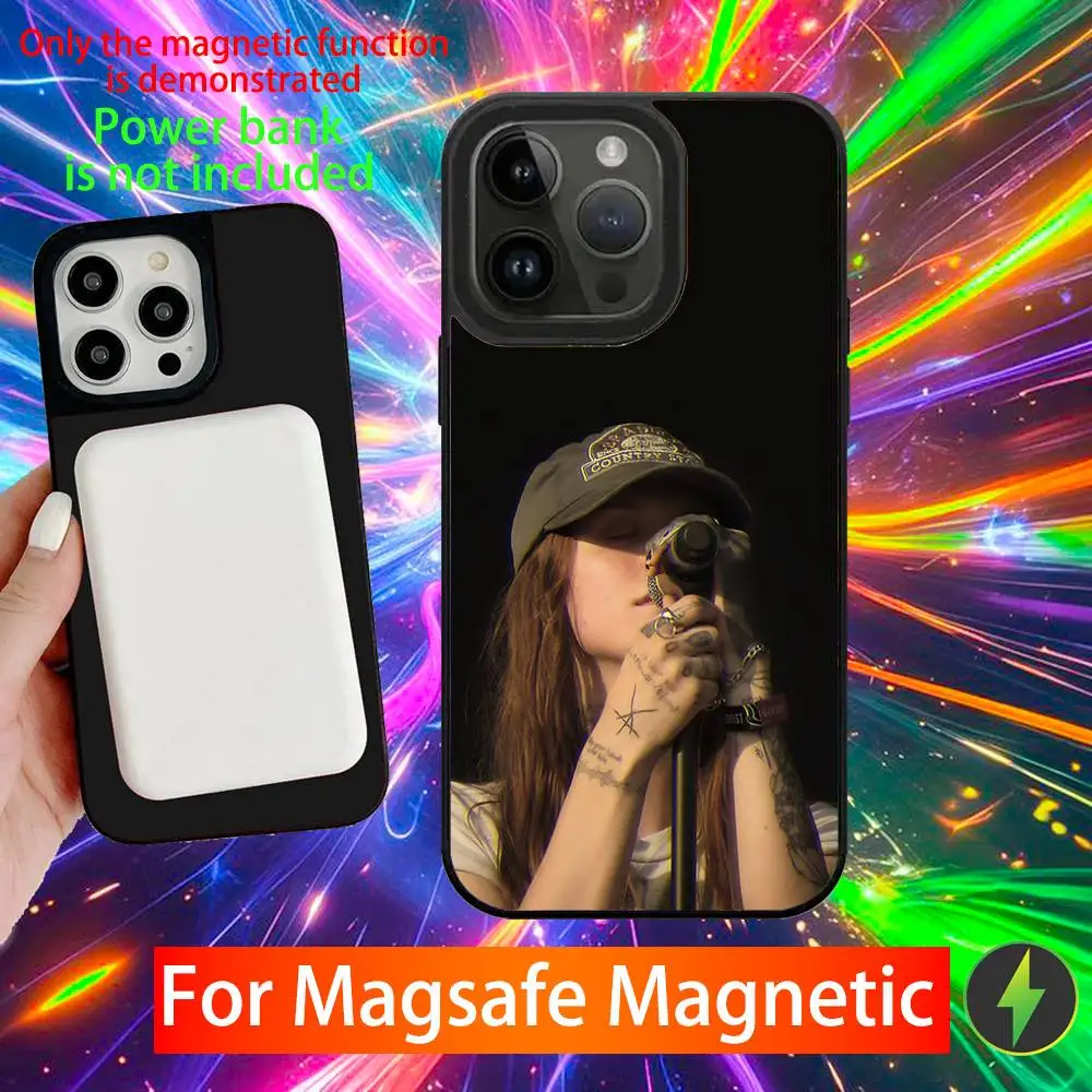 حافظة هاتف Ethel Cain Perverts لهاتف iPhone 16,15,14,13,12,11,Pro,Max,Plus,Mini,SE شحن لاسلكي مغناطيسي جديد Magsafe