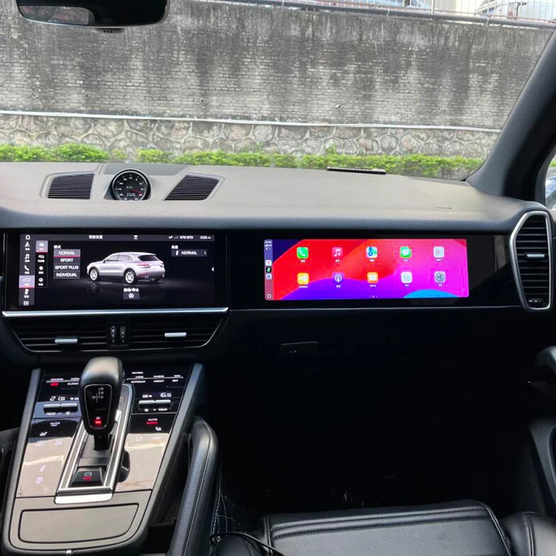 Passenger Entertainment Screen Central Control Upgrade Mod For Porsche Cayenne 9Y0 2018‑2023 Car Multimedia Tuning Parts