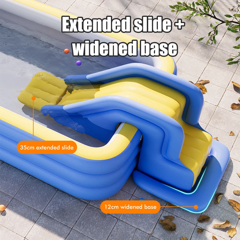 Inflatable Water Slide Compact Inflatable Climbing Wall Water Slide Park Outdoor Summer Fun for Kids