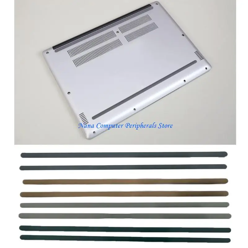 F68C 2Pcs Replacement Bottom Case Rubber Feet Foot Pad Strips for laptop go 1943 2013 2039 Case Cover