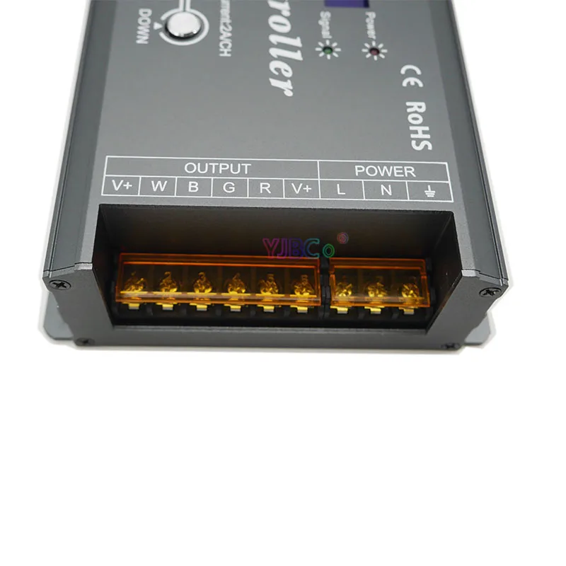 Imagem -04 - Controlador de Faixa Led de Alta Tensão Rgbw com Display Lcd 34 Modos Embutidos Canais Luz Inteligente Dmx512 ac 110v 220v