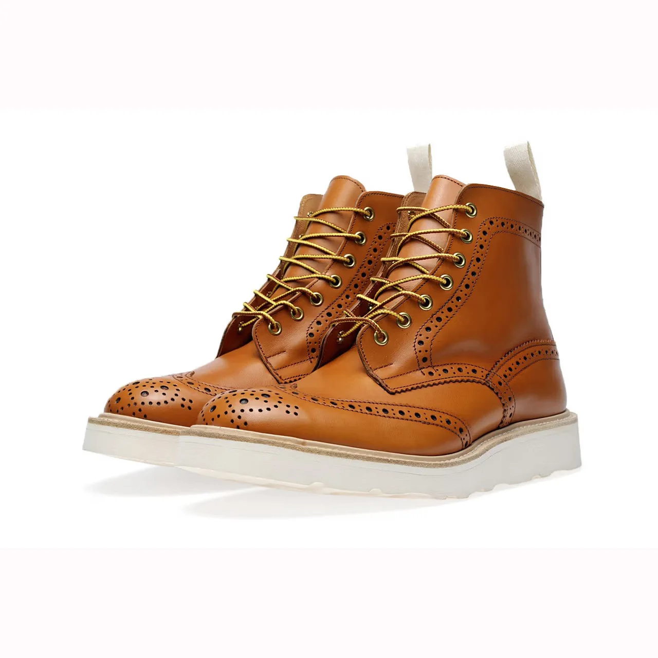 Herren Vintage PU-Lederstiefel Vintage Runde Zehenkappe Knöchelhohe Schnürstiefel Lässige Plateausohle Cosplay Ritterstiefel Herren Alltagsschuhe – Detail 5