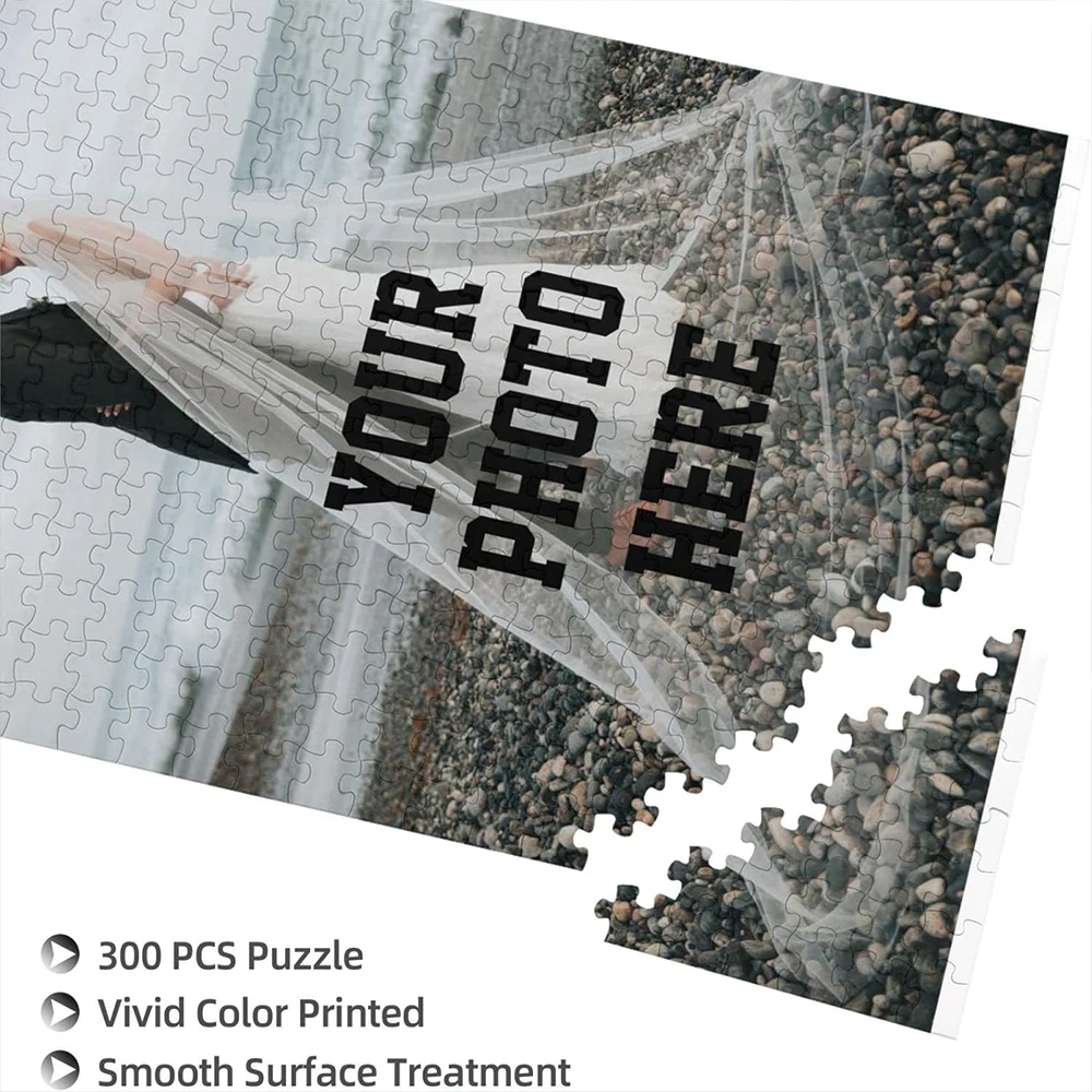 35/300/500/1016pcs Personalized Custom Photo Puzzle Family Photo Customize Jigsaw Puzzle For CouplesCouples Family Christmas