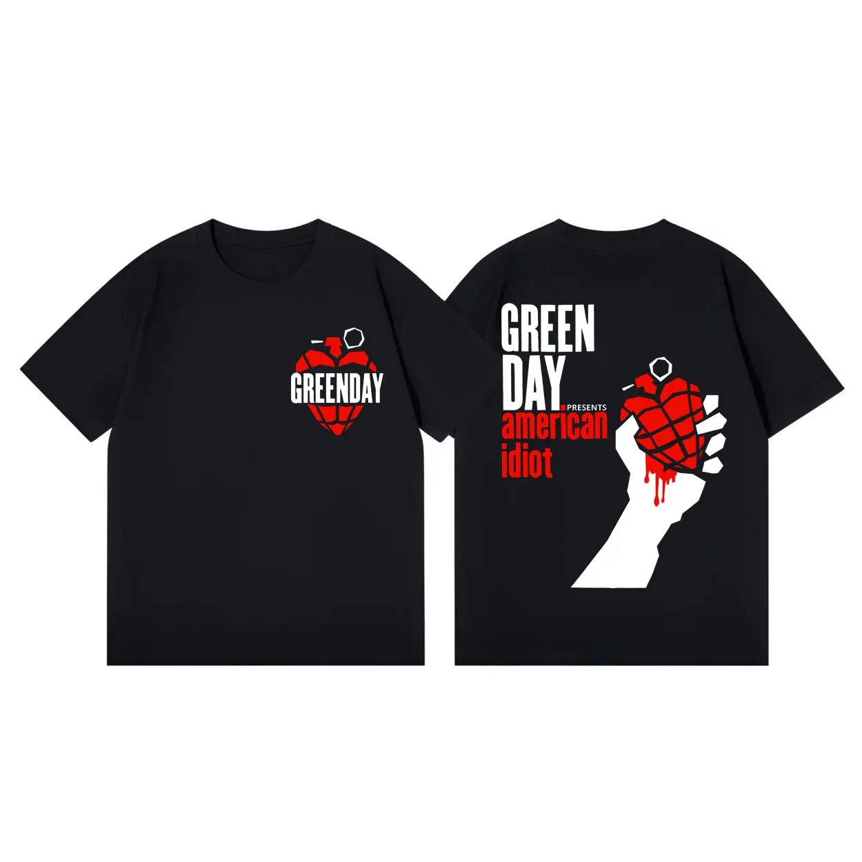 

Green Day Inspired Tour 2026 T-shirt Punk Rock Pop Music Short Sleeve T Shirt Men Women Fashion Casual Loose T-shirts Streetwear