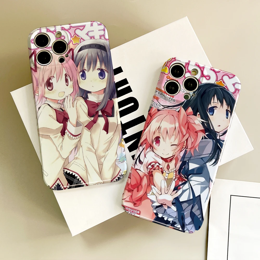 Japanese Cute Anime Girl Madoka Film Hard Phone Case for Samsung Galaxy 17 07 A16 A56 A26 A36 A55 A3