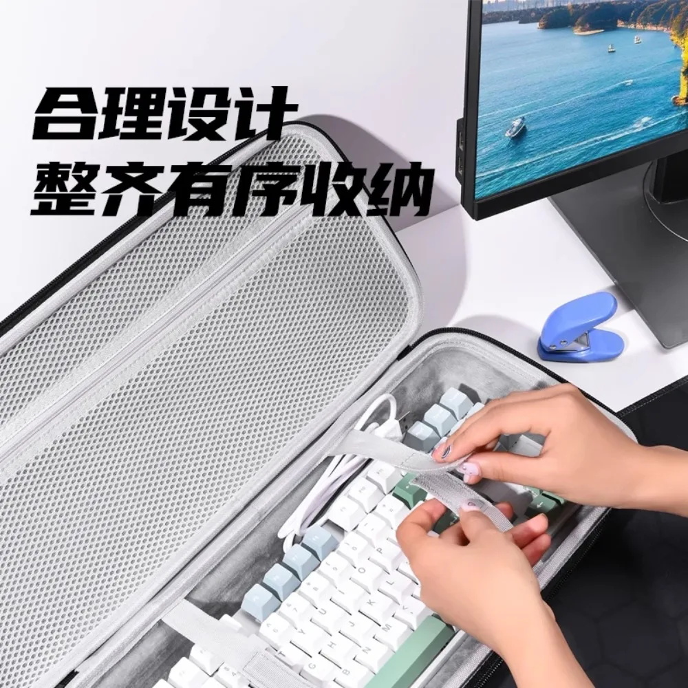 Mifuny toetsenbordorganisator op maat harde schaal Oxford doek 68/87 toetsen toetsenbordtas voor mechanisch toetsenbord spelaccessoires cadeau