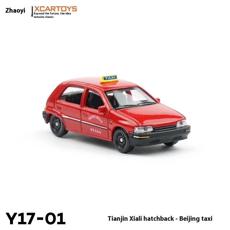 Xcartoys Modello giocattolo in lega Auto Taxi Veicolo ferroviario non elettrico da collezione in miniatura per giochi e regali di raccolta per bambini