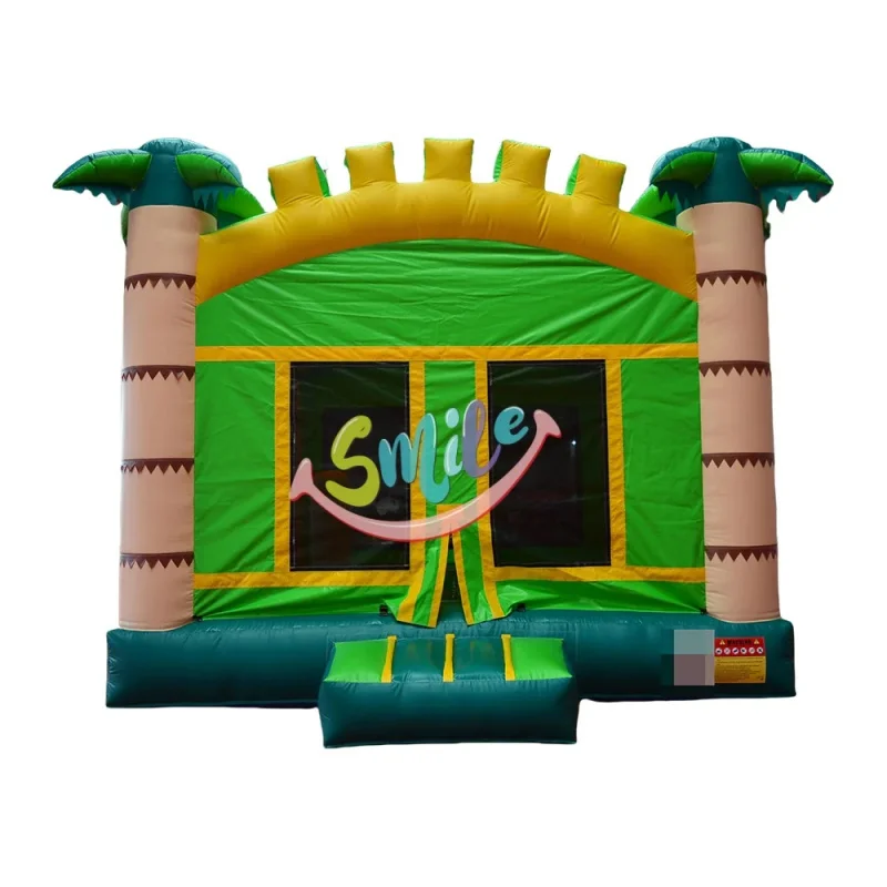 2025 Fun Outdoor Park Playground Games Inflatable Jumping Banner Castles PVC Inflatable Bouncer Mini Bouncy House for Kids