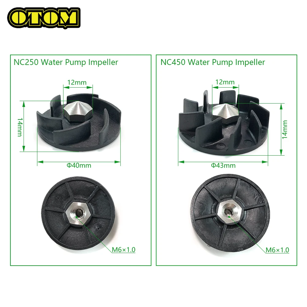 Motorcycle Water Pump Impeller Engine Screw Cover Wheel Gear For ZHONGSHEN NC250 NC450 AVANTIS ENDURO MOTOLAND KAYO BSE ZUUMAV