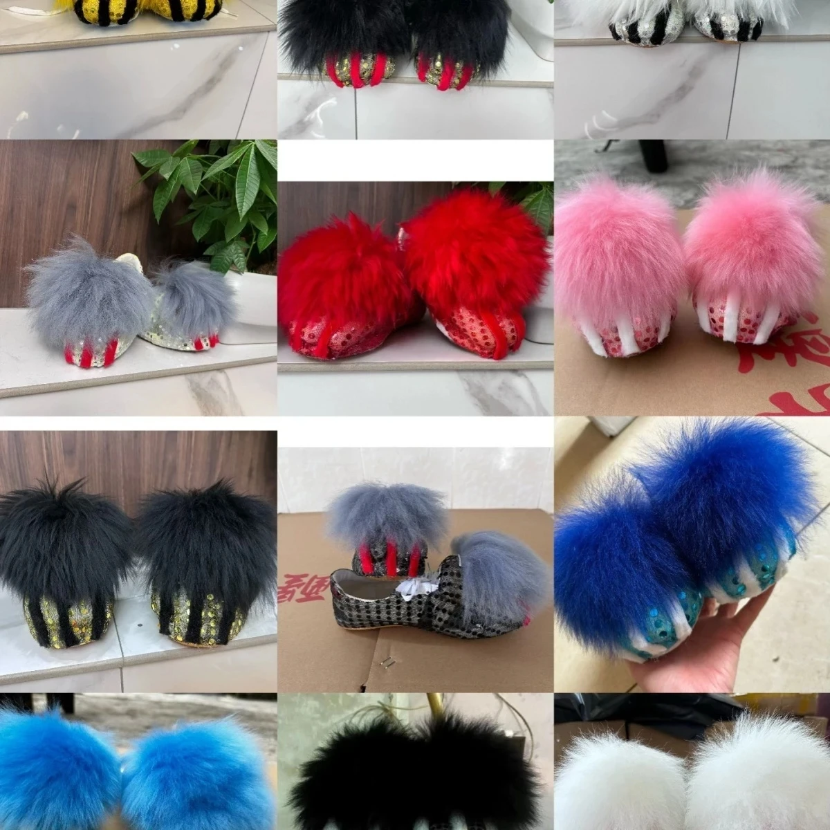 Adult Lion Dance Shoes Cosplay Chinese Kid Boy Girl Children Folk Art Wool Southern School Stage Pair  Birthday Gifts Halloween