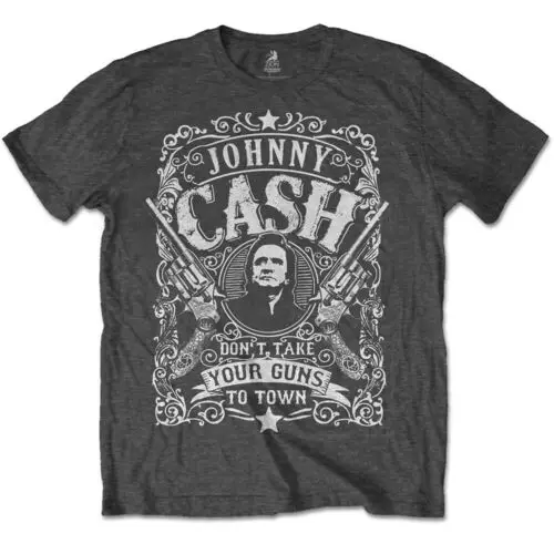 Johnny Cash Don'T Take Your Guns To Town officiel T-shirt Hommes