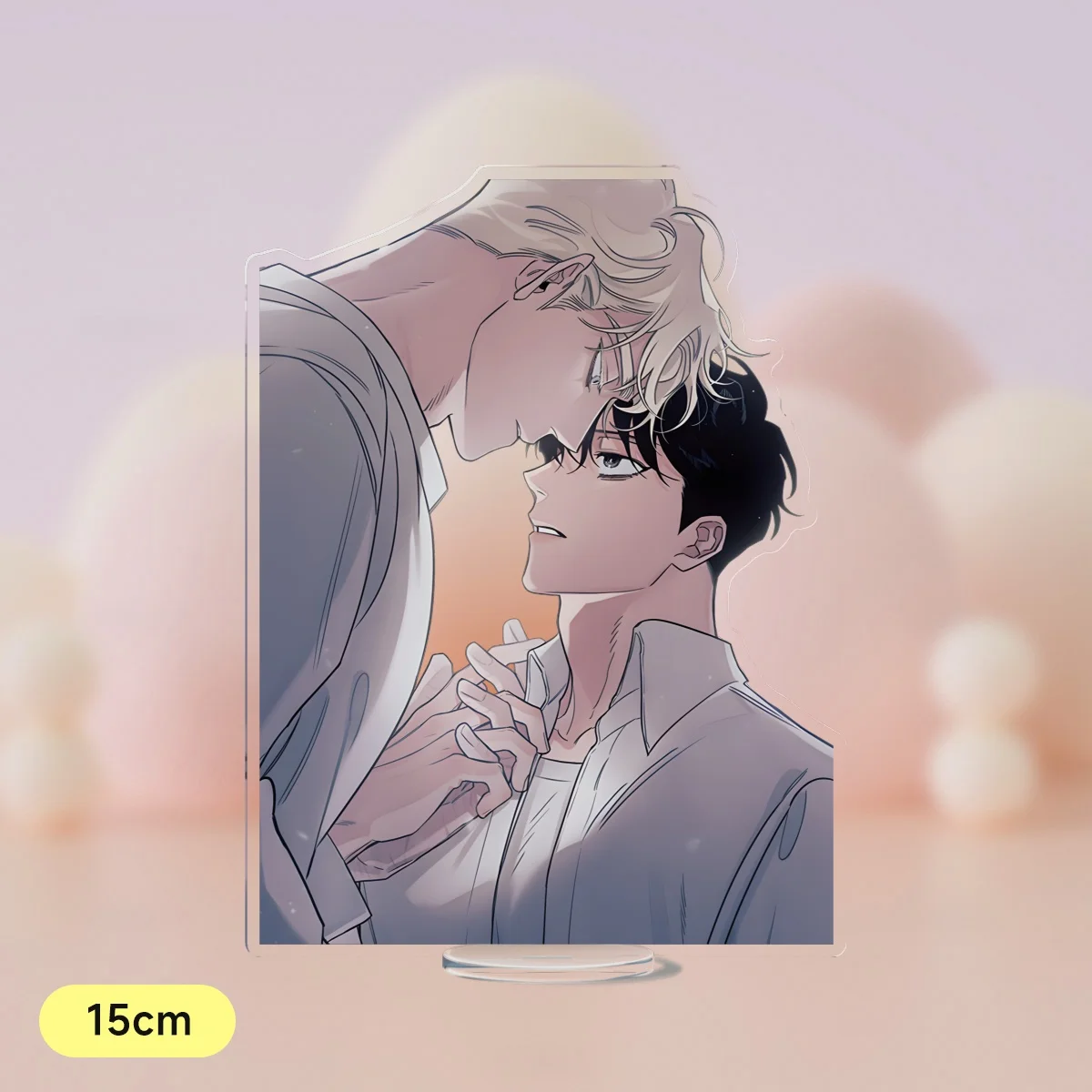 Korean Anime Champagne and Roses Acrylic Stand Cartoon Figures Zheng Yiyuan Standing Desktop Collection For Students Prize 15CM