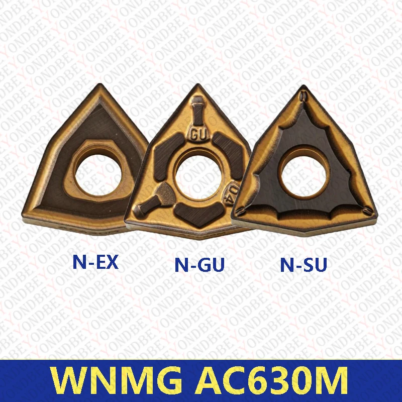 Original WNMG WNMG080404N-EX-SU WNMG080408N-GU AC630M AC6040M AC6030M Carbide Turning Tools Inserts for Stainless Steel CNC