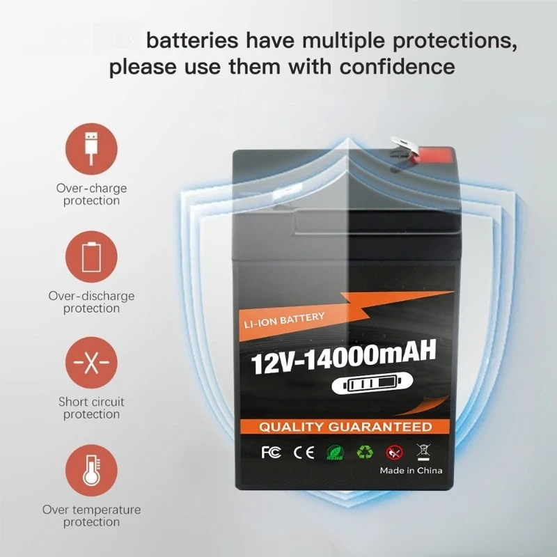 Large Capacity 12V 14000mAh Rechargeable Lithium Battery For Built‑in Protective Plate For Multi‑scene Energy Storage Use