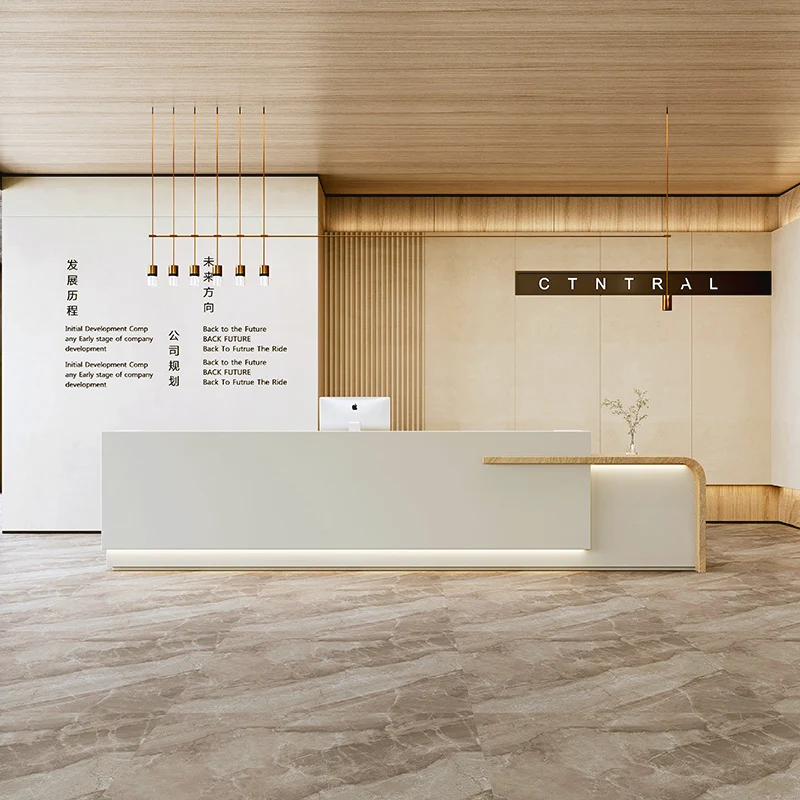 

Cash Modern Reception Desks Shop Counter Aesthetic Work Economic Reception Desks Beauty Reception Comptoir Caisse Home Furniture