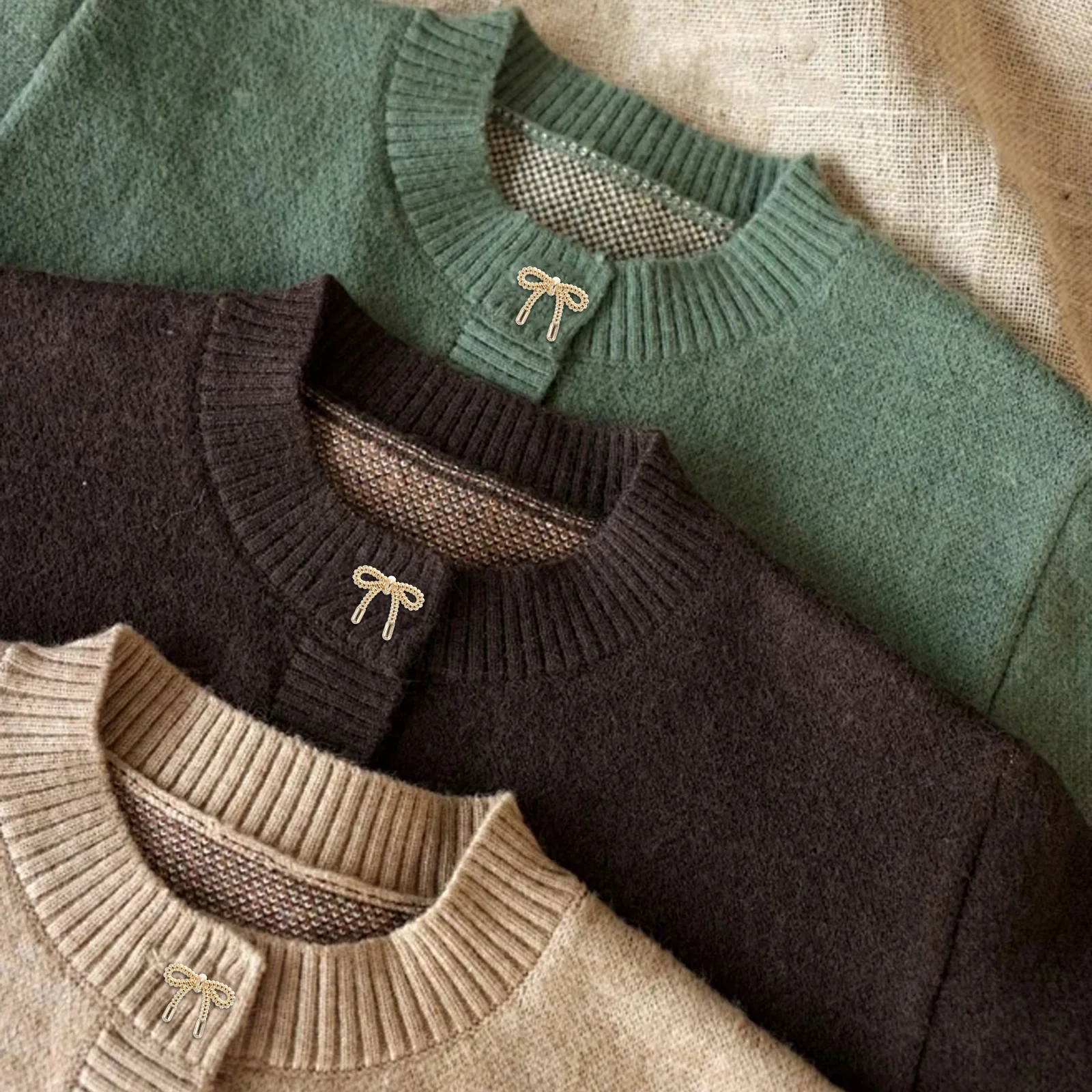 

10Pcs Butterfly Bow Buttons Metal Decorative Fasteners for Sweaters Cardigans Shirts Coats Knitted Garments Sewing Craft