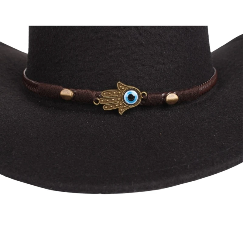 Adjustable Length Hat Band for Cowboy Hat Berets Fedora Hat Outdoor Multiple Functional Decorative Hat Belt for Adult Dropship