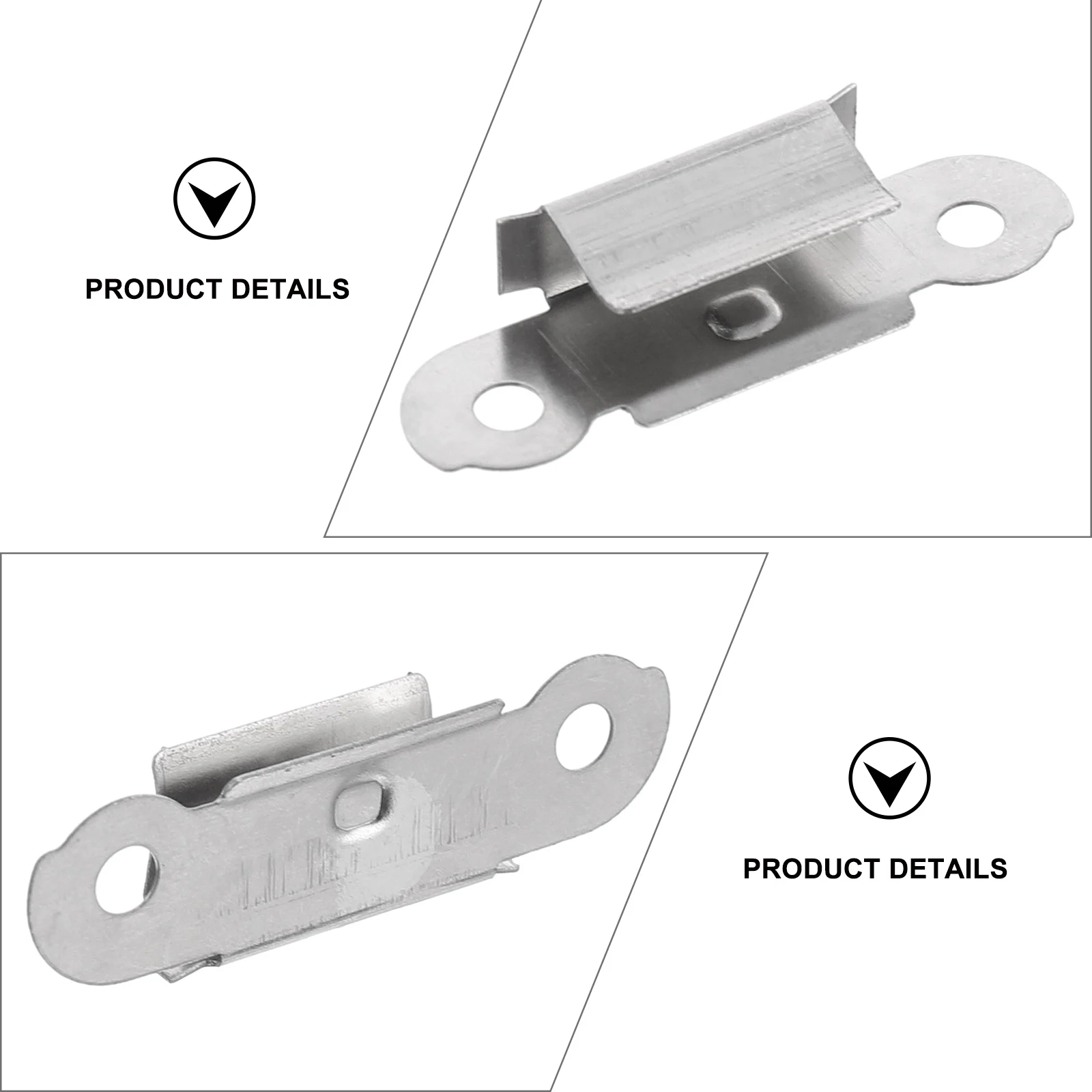 8 قطعة السرير الساخن منصة زجاجية تثبيت المشابك الفولاذ المقاوم للصدأ ثلاثية الأبعاد ملحقات الطابعة تصميم سلس خالية من الأزيز لسرير ساخن #4