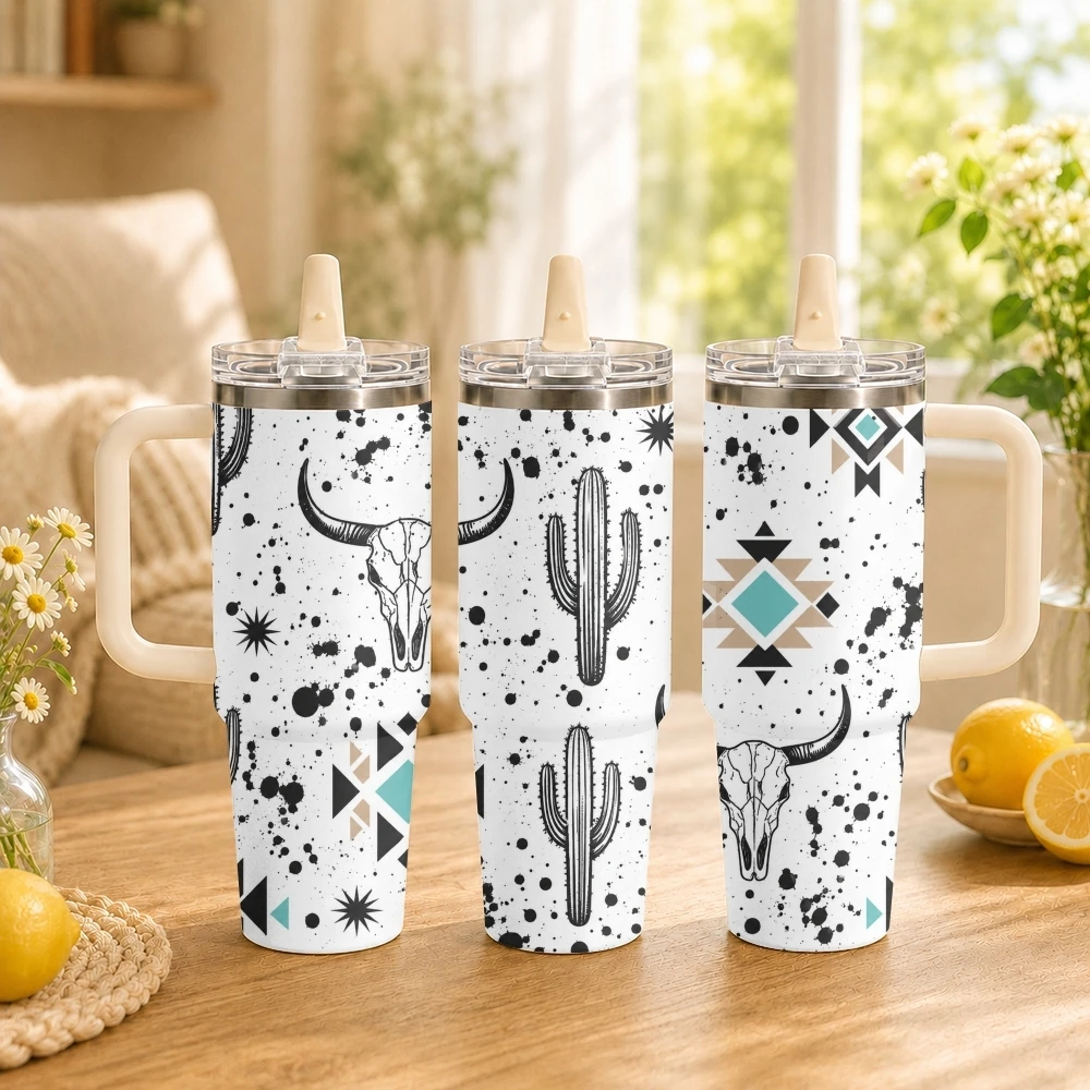 

Beef Bone Vacuum Flasks 40oz Thermal Tumbler with Handle Stainless Steel Vacuum Insulated Water Portable Mug Cup