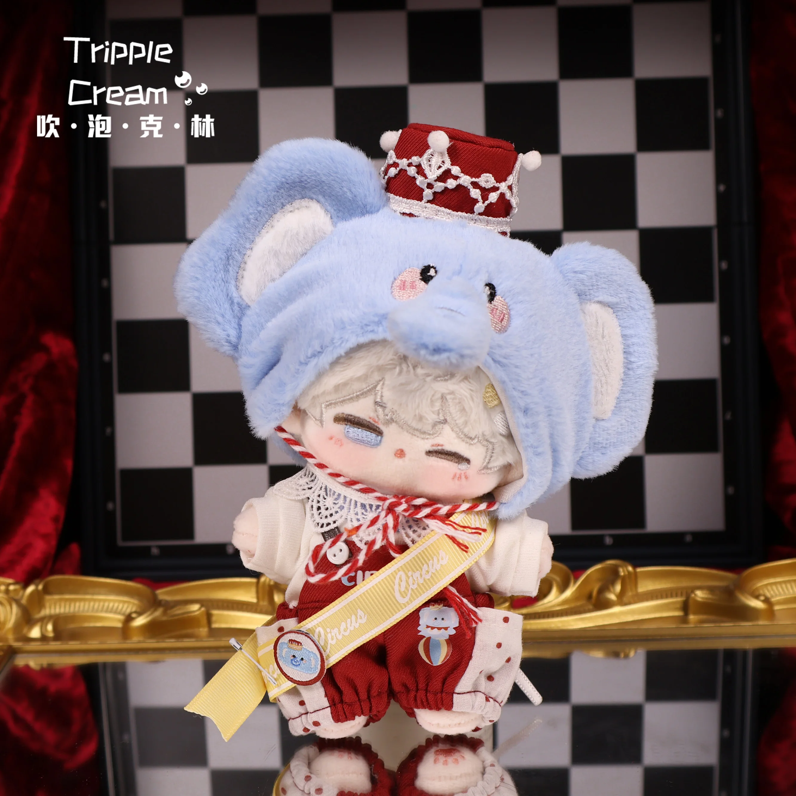 In Stock 10cm Doll Clothes Circus Series Cute Animals Clothing Suit Stuffed Plushies Doll Accessories Anime Toy Kids Halloween G