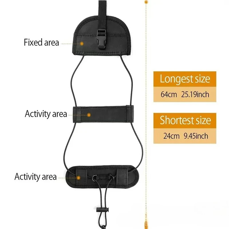 Czarny, wytrzymały nylonowy pas transportowy do bagażu z klamrą samozaciskową, zestaw podróżny, narzędzie kempingowe.