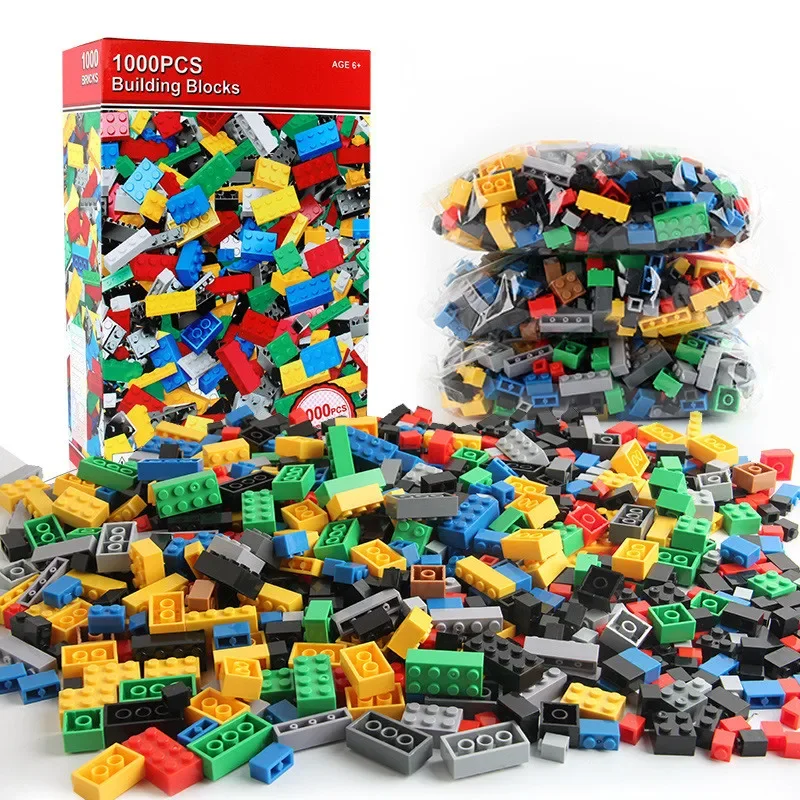 สุ่ม DIY Creative Building Blocks ชุด Urban Classic Building Blocks ประกอบของขวัญวันเกิดของเล่นเพื่อการศึกษาเด็ก