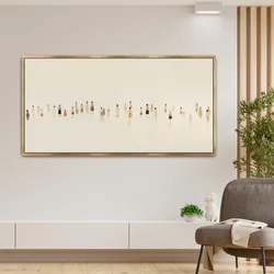Minimalist Color Abstract Humans Poster Vintage Figures Simple Oil Canvas Painting Wall Art for Gallery Living Room Home Decor