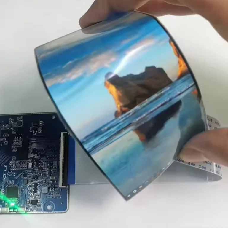 6.67 Inch Flexible AMOLED Display Bendable Capacitive Touch Screen 1080x2400 MIPI DSI for VR 85 Viewing Angle -20C 70C