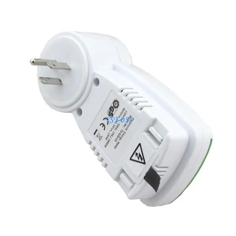 

E15A Digital Energy Meter Wattmeter Socket Power Consumption Monitors Tester