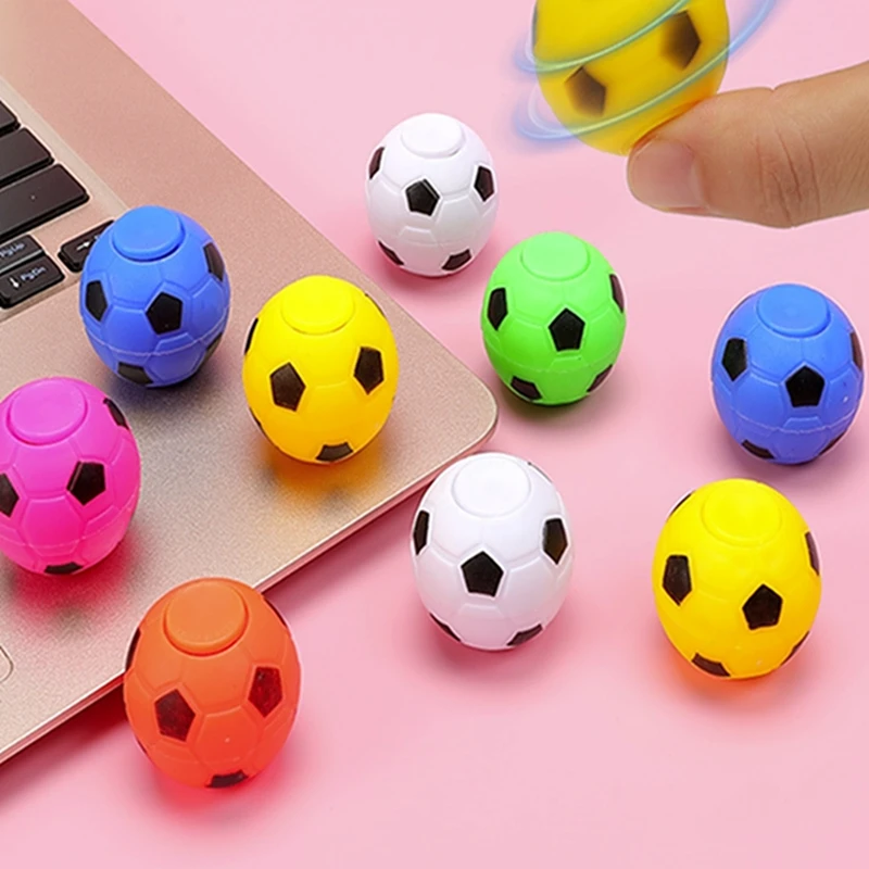 10/20PCS Football Finger Spin Toy School Kindergarten Soccer Party Favor Gift Guests Kids Birthday Party Gift Bag Filler Pinata