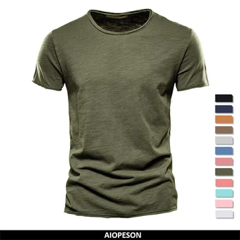 100% algodão masculino camiseta casual macio fitness verão fino camisetas roupas de casa masculina o-pescoço manga curta solod t camisa para homem