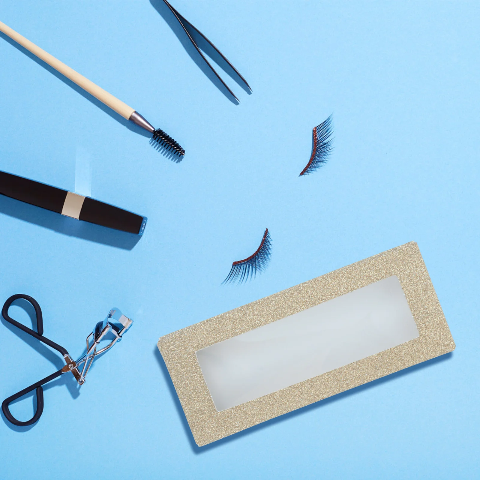 24 pezzi vuoto scatola organizer per ciglia finte custodia per ciglia vassoio per imballaggio ciglia glitterate per protezione e conservazione delle ciglia finte