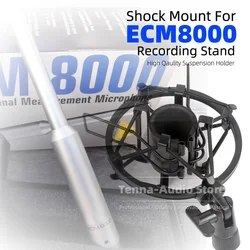 Shockproof Microphone Shock Mount For Behringer ECM8000 ECM 8000 Reference Measurement Audio Analysis Mic Stand Clip Holder