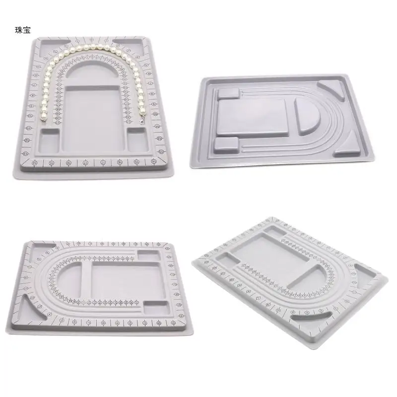 X5QE Necklace Design Boards Beading Jewelry Storage Tray Tools for DIY Jewelry Making