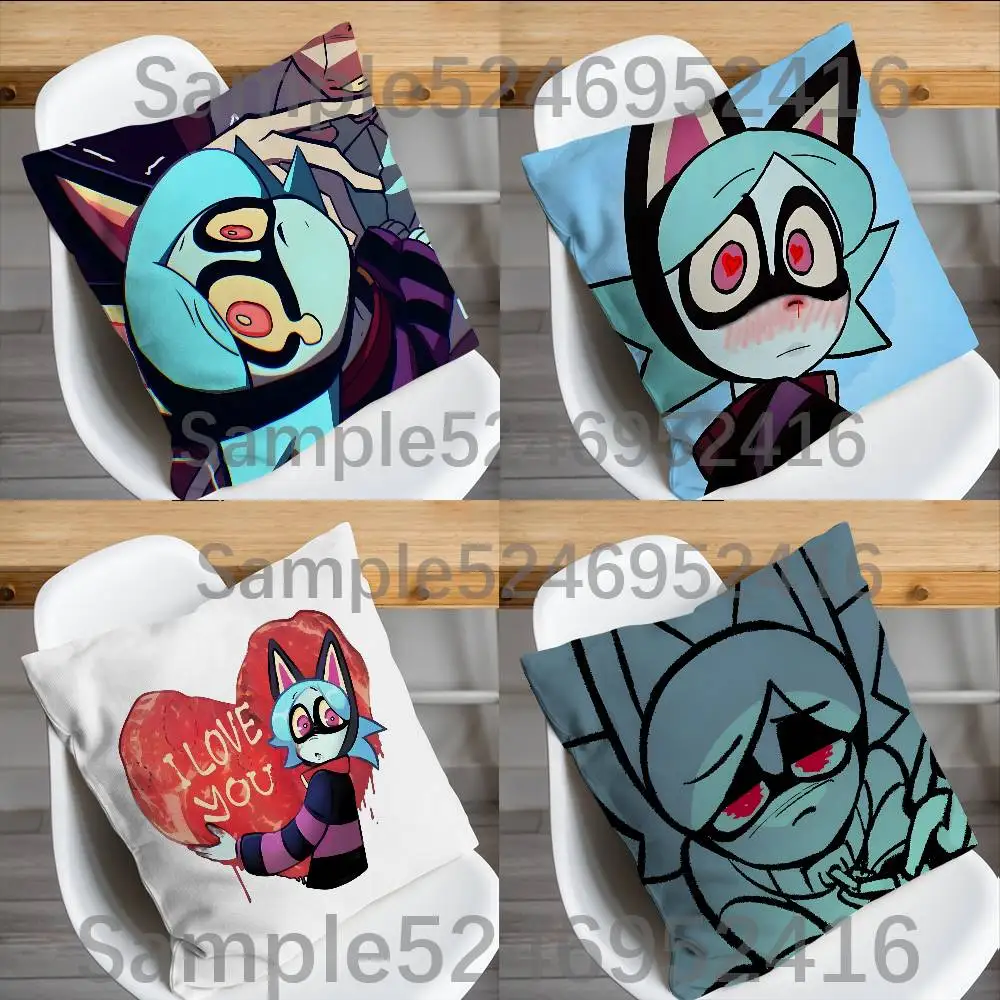 

U-Ushko P-Phyco Cuties Pillow Case Short Plush Sofa Decorative Gift Home Double-sided Printing Cushio