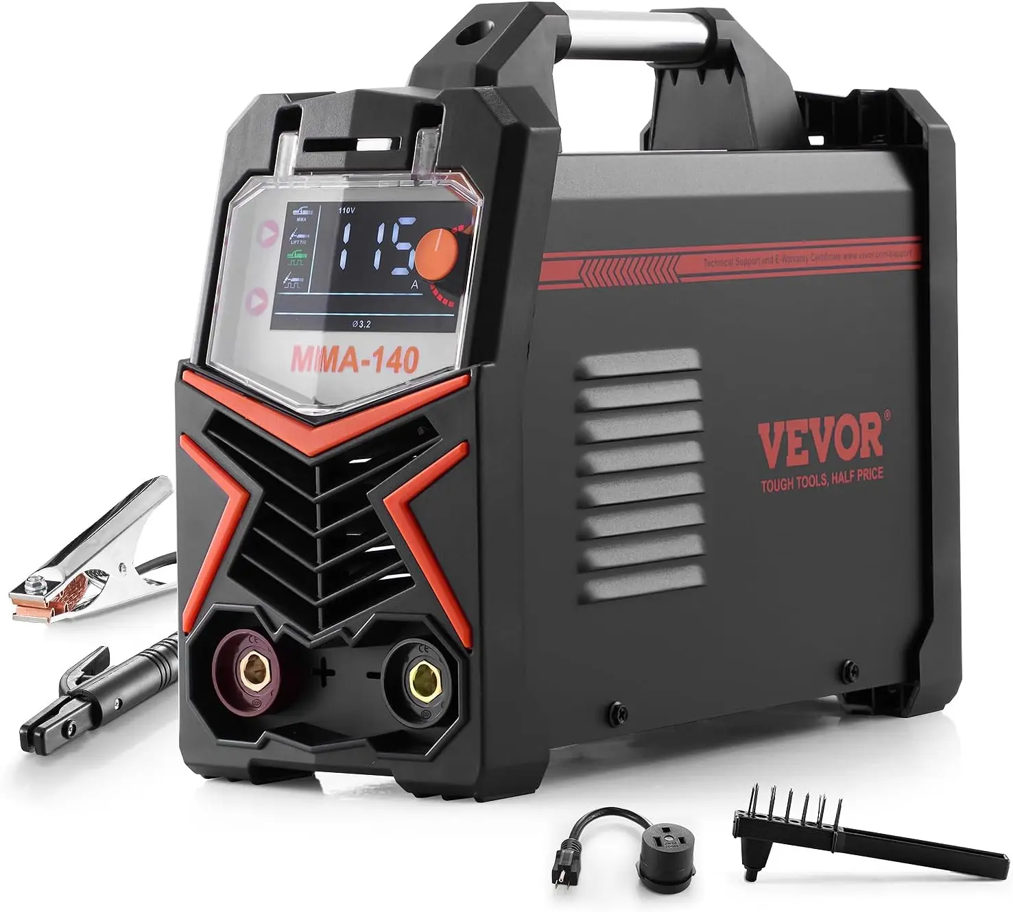 MMA Welder, 140A 4-in-1 Welding Machine - MMA (Stick)/DC Pulse MMA/DC Pulse TIG/Lift TIG, 110 & 220V Dual Voltage Electric Welde