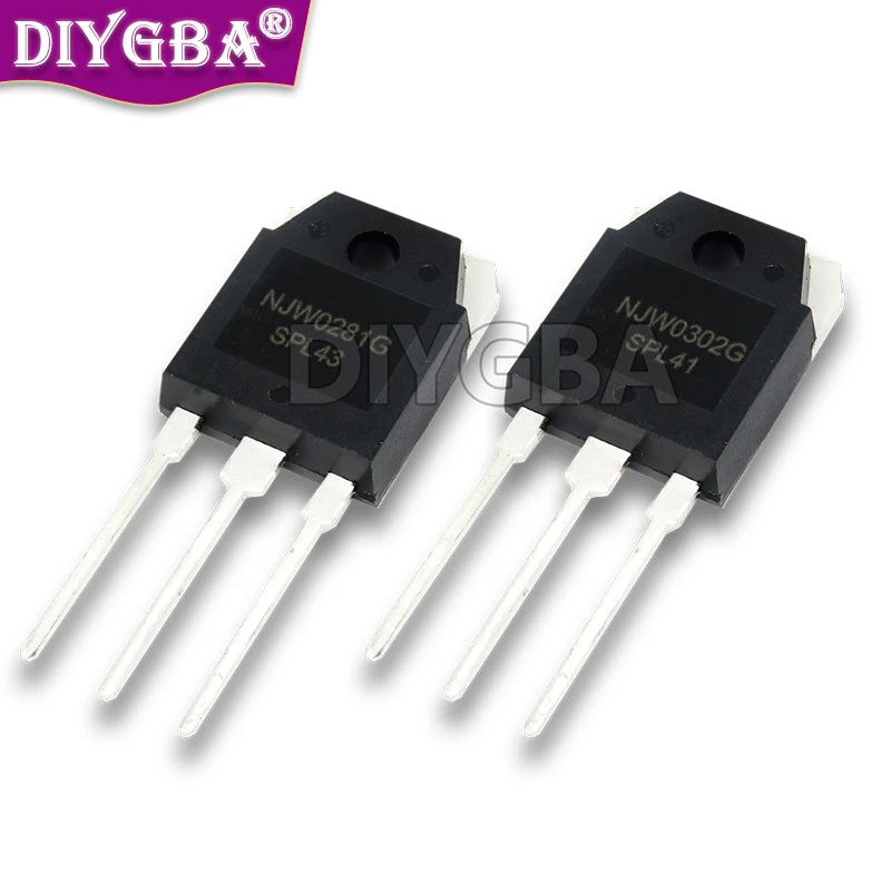 10PCS 100% New NJW0281G NJW0302G TO-3P IGMOPNRQ NJW0281 NJW0302 Triode 5Pairs (5PCS NJW0281+5PCS NJW0302) TO3P Chipset In Stock