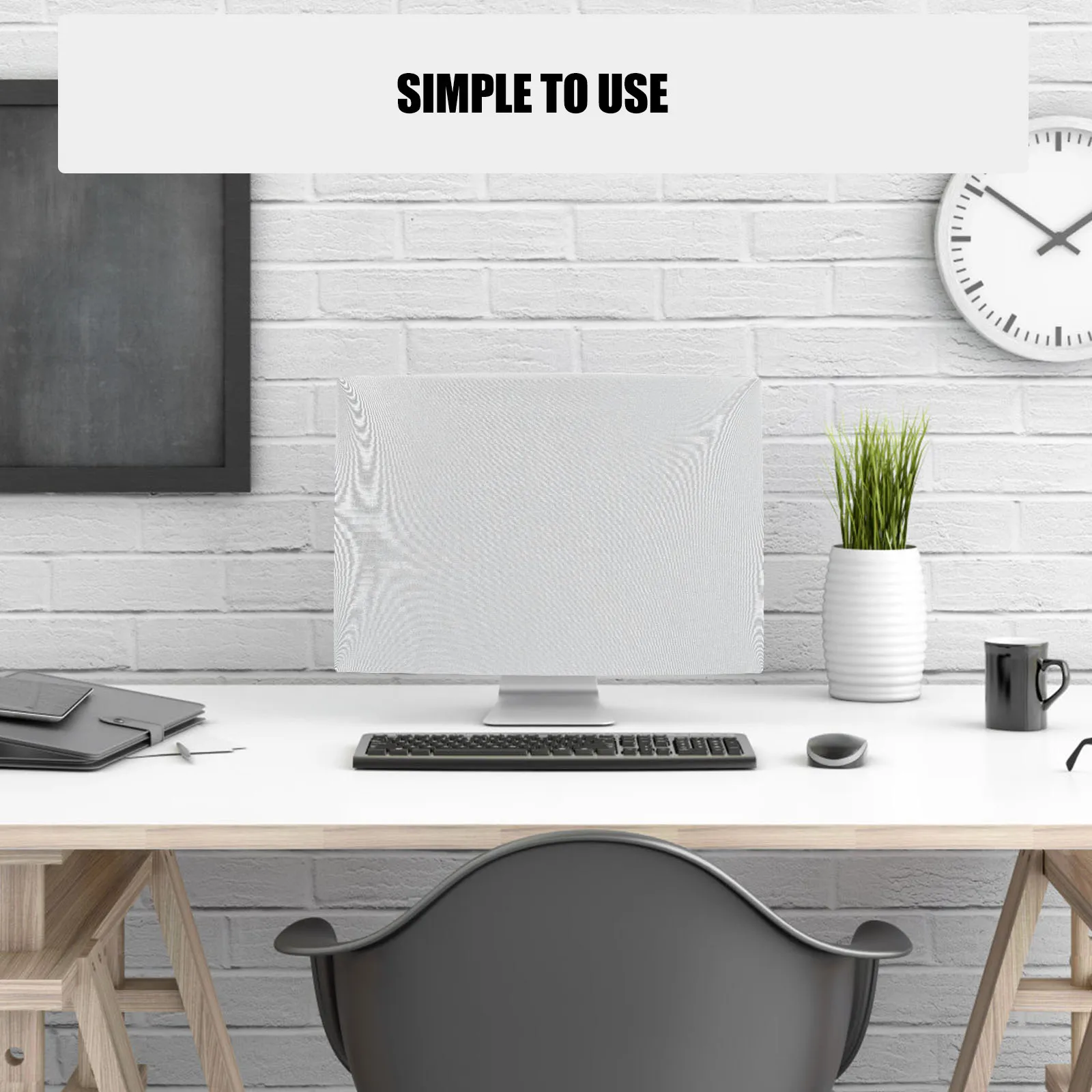 

Computer Monitor Screen Protector Cover Elastic Stretchy Sleeve 21Inch Snug Guard Home Office Monitor