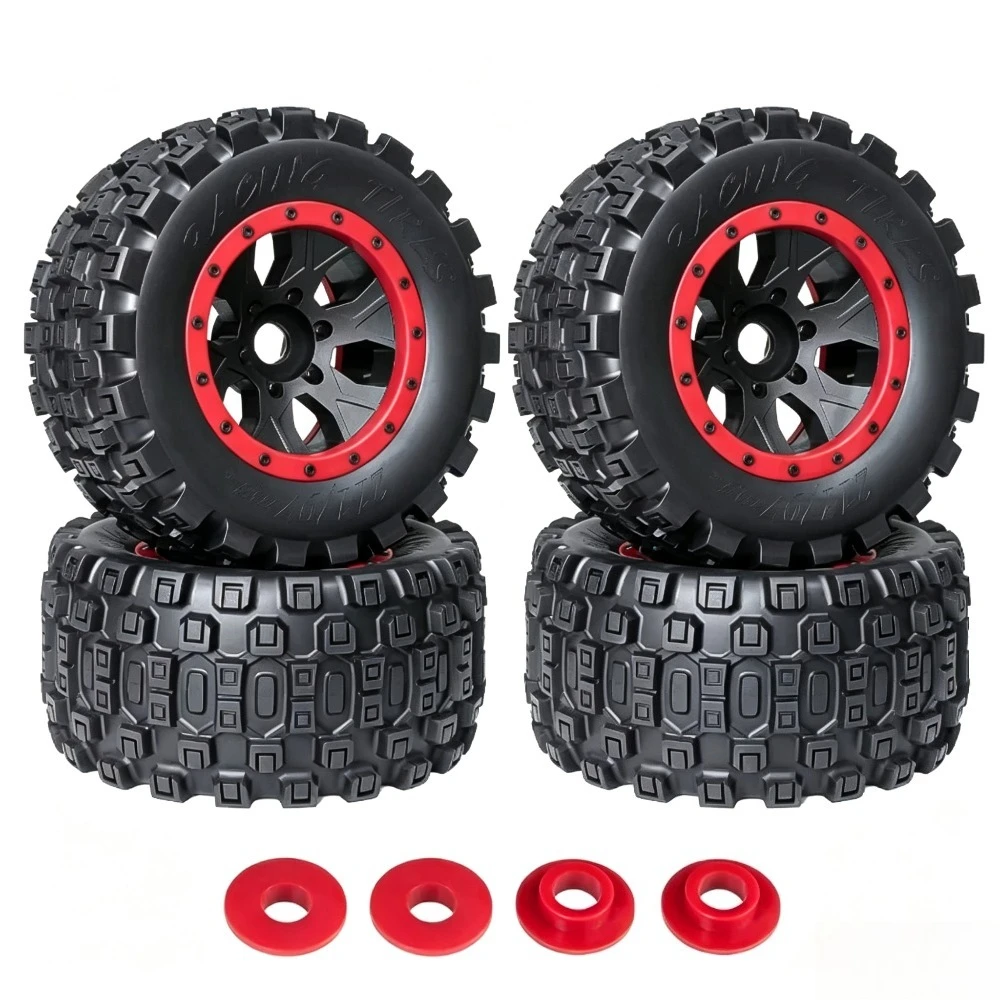 Upgrade Chocolate Wearproof Anti Throw Monster Tire For 1/5 Arrma Kraton Outcast 8S Traxxas XRT8S custom size RC Car Accessories