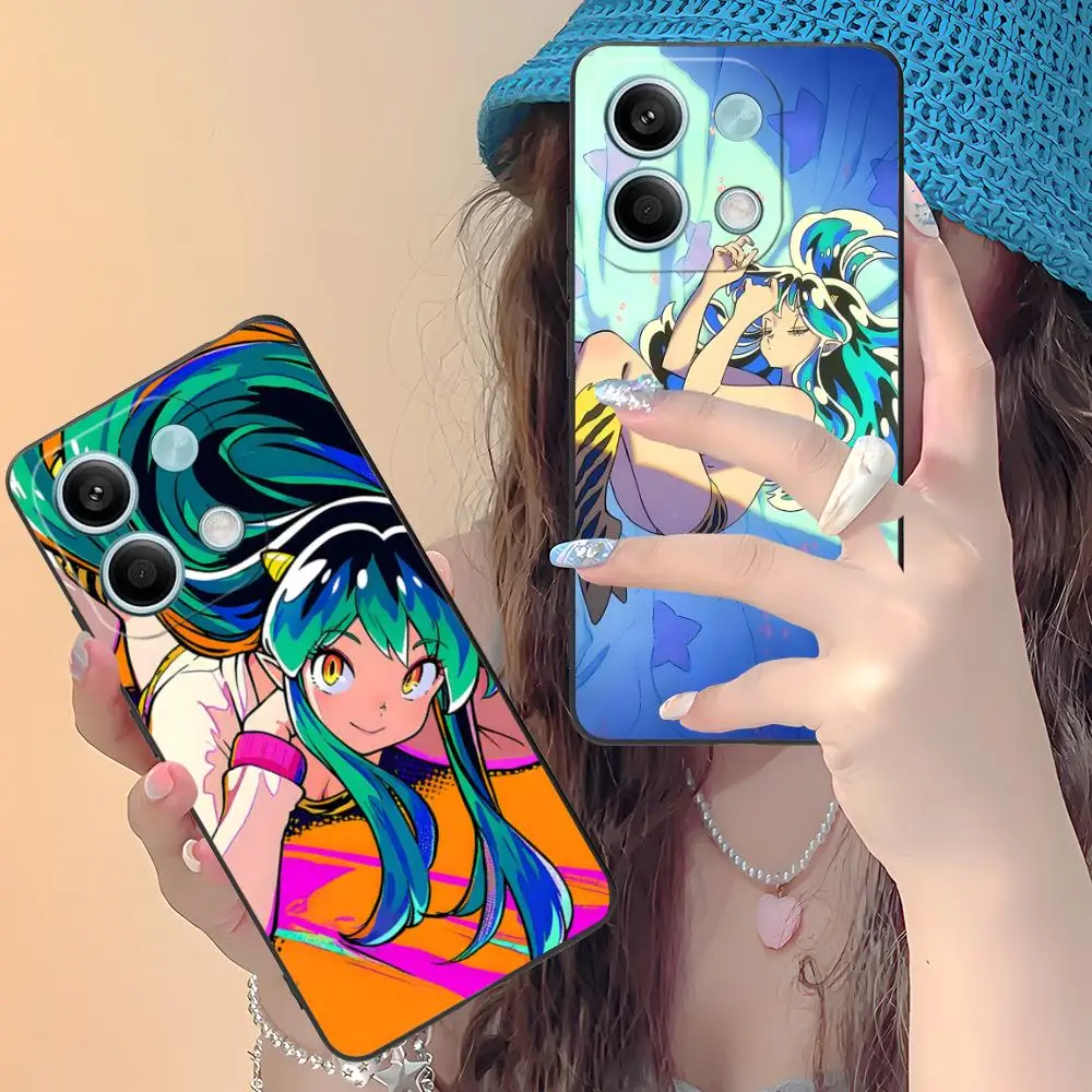 Anime Urusei Yatsura Lum Phone Case for Xiaomi Redmi Note 14 13 12 11 S Pro Plus 4G 5G Colorful Printing Cover Luxury Smartphone