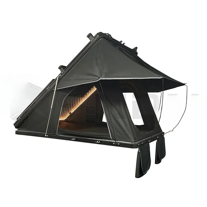Hot Selling Aluminum Hard Shell Portable Rooftop Tent Four-Season Privacy Design For Outdoor Wild Camping Camper