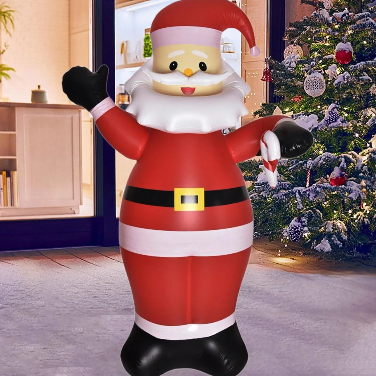 Christmas Inflatables Santa Yard Decor Waterproof Xmas Props Festive Party Supplies 2M for Holiday Terrace Porch Garden Outside