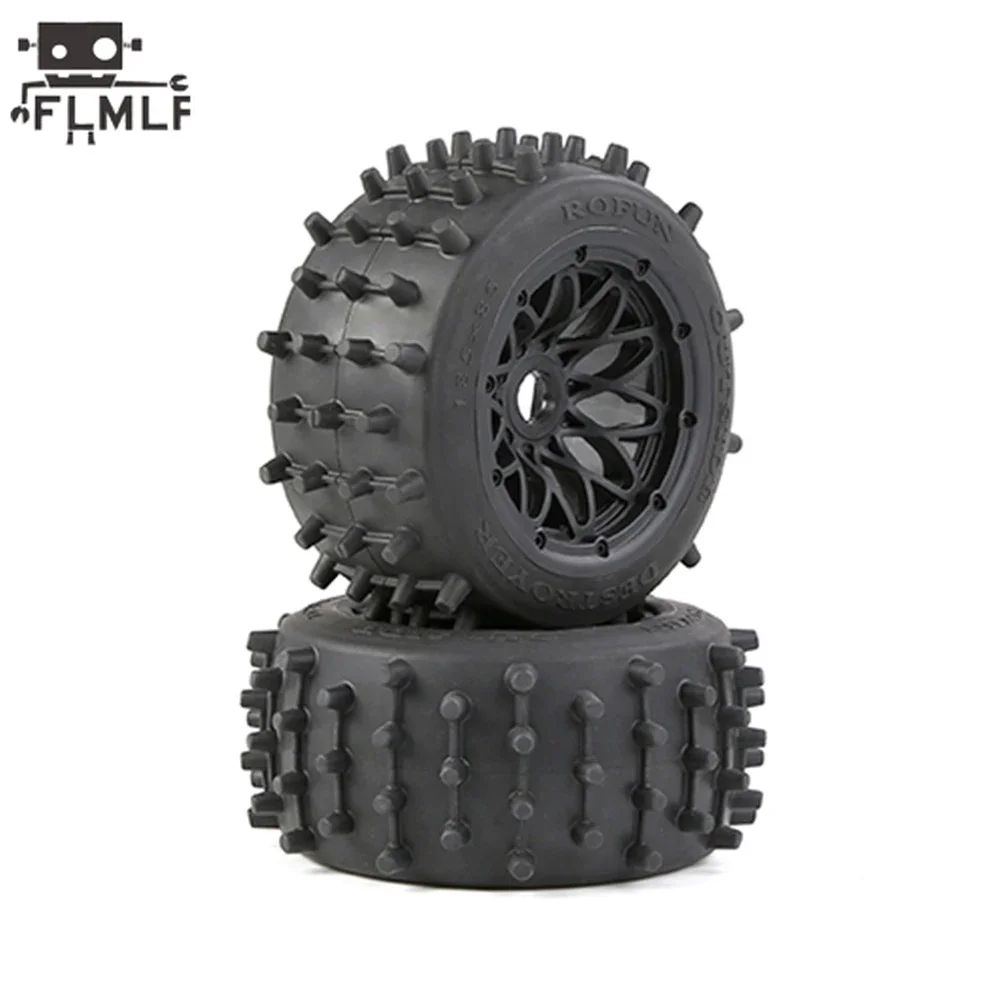 Rc Auto Grote Nagel Band Hoge Prestaties Achter- of Voorwiel Band Set voor 1/5 HPI ROFUN BAHA ROVAN KM BAJA 5B SS Buggy Truck Onderdelen