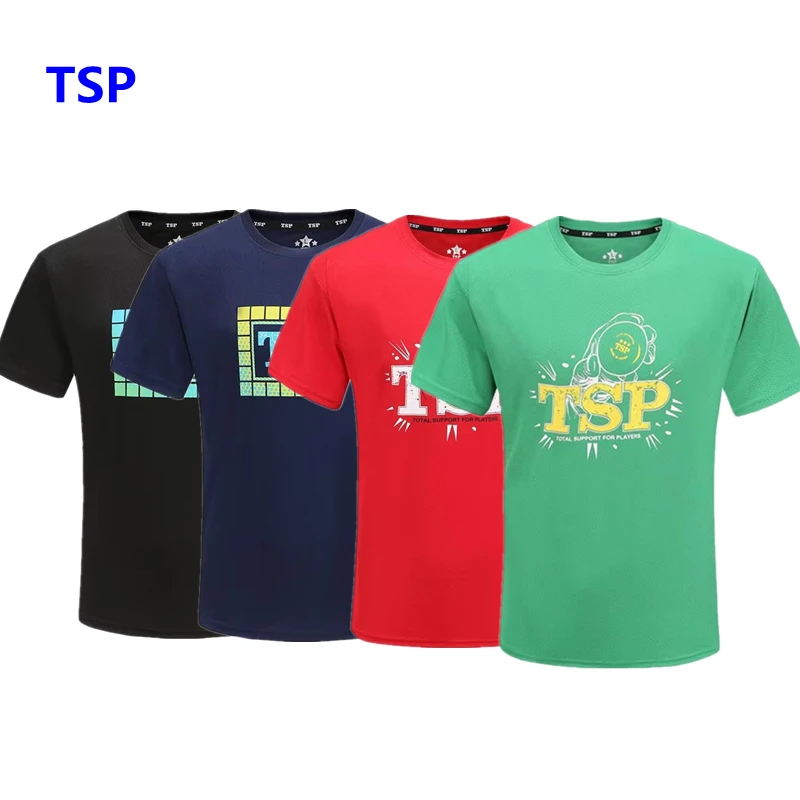 TSP 83505 Table Tennis Jerseys T-shirts for Men / Women Ping Pong Cloth Sportswear Training T-Shirts