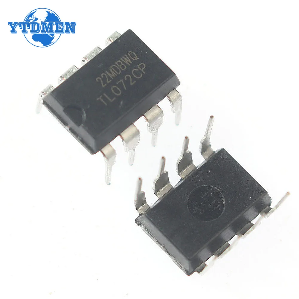 10PCS TL072 DIP8 Amplifier Set Low Noise FET Input Operational Amplifiers DIP-8 Integrated Circuit Electronic Component