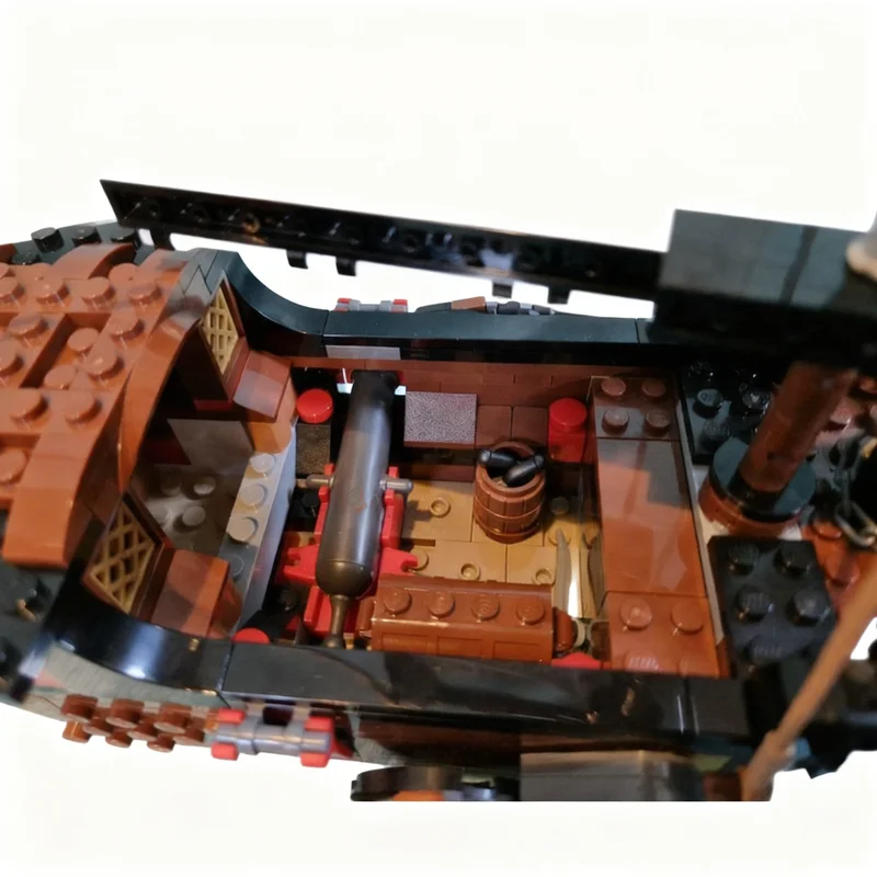 ตัวต่อ MOC เรือโจรสลัด 975 ชิ้น ชุดสร้างสรรค์ 3 in 1 แบบจำลองสถาปัตยกรรม ของเล่น DIY ไอเดียของขวัญคริสต์มาสสุดสร้างสรรค์