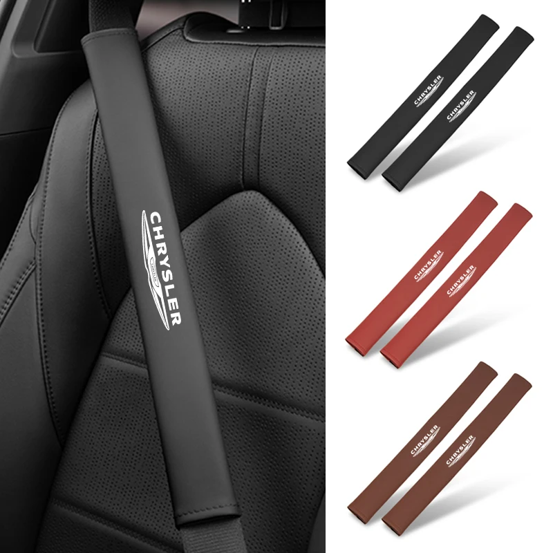 Car Seat Belt Shoulder Pad Extended Leather Safety Belt Protection Cover For Chrysler 300c Android Town Country Grand PT Cruiser